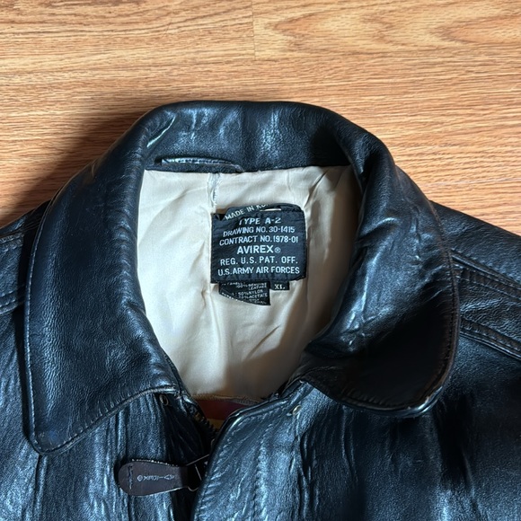 Avirex A2 vintage leather bomber jacket Mens XL . “Cleaner cleaned”.. - Picture 10 of 16